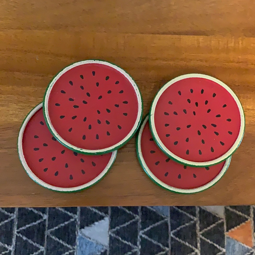 Cutest watermelon summer coasters!